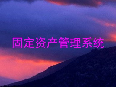 固定资产管理系统