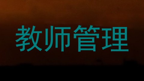 教师管理