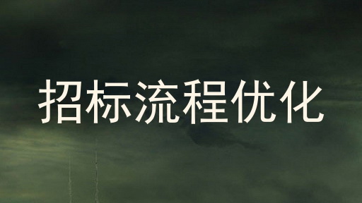 招标流程优化