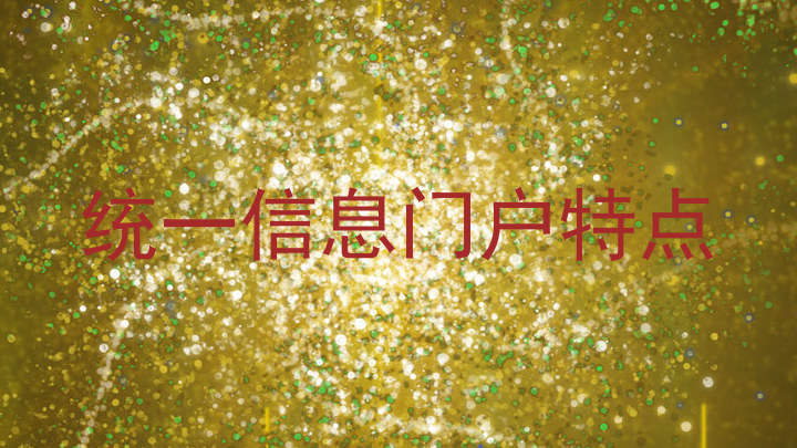 统一信息门户特点