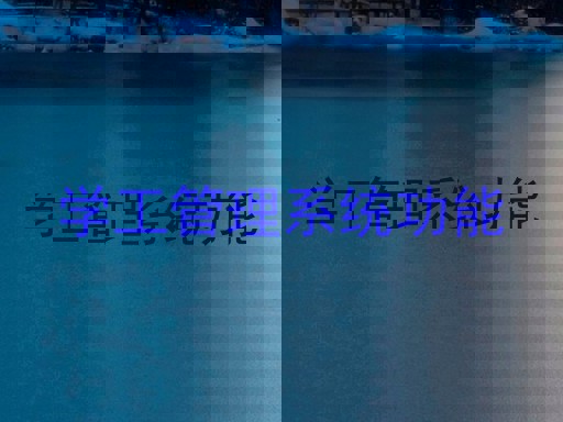 学工管理系统功能
