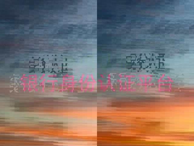 身份认证|银行身份认证平台