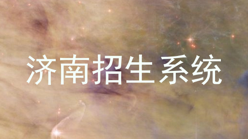 济南招生系统
