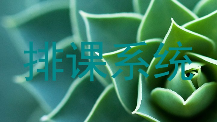 排课系统