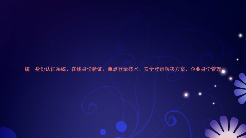 统一身份认证系统、在线身份验证、单点登录技术、安全登录解决方案、企业身份管理