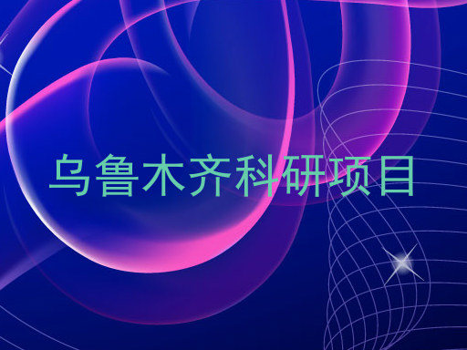 乌鲁木齐科研项目