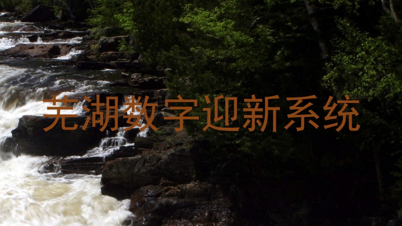 芜湖数字迎新系统