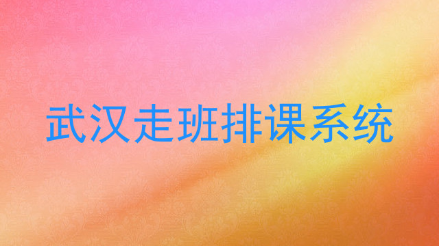 武汉走班排课系统