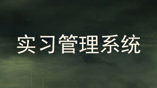 实习管理系统