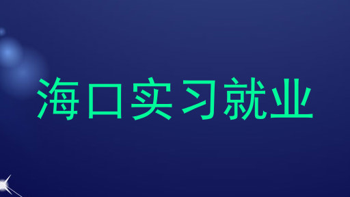 海口实习就业