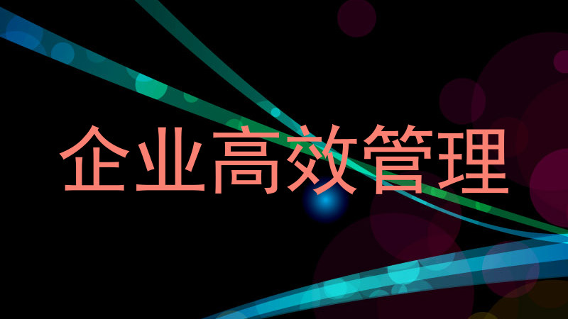 企业高效管理