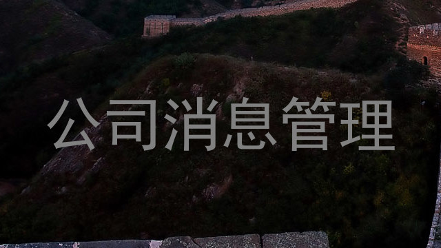 公司消息管理