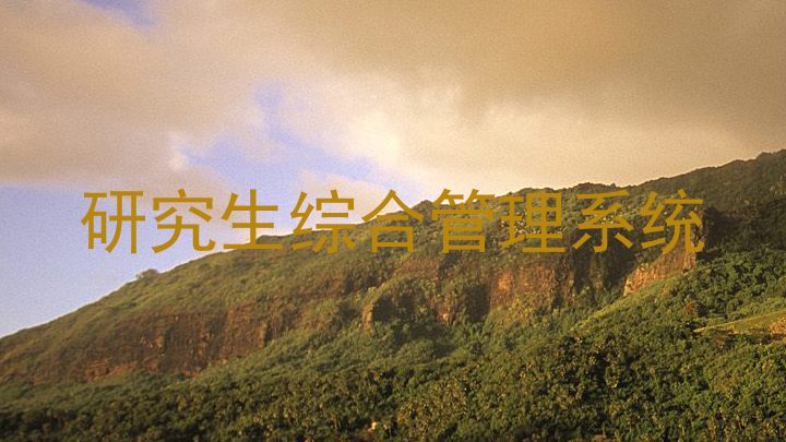 研究生综合管理系统