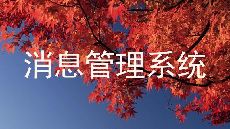 消息管理系统