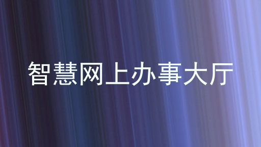 智慧网上办事大厅