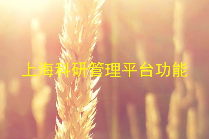 上海科研管理平台功能