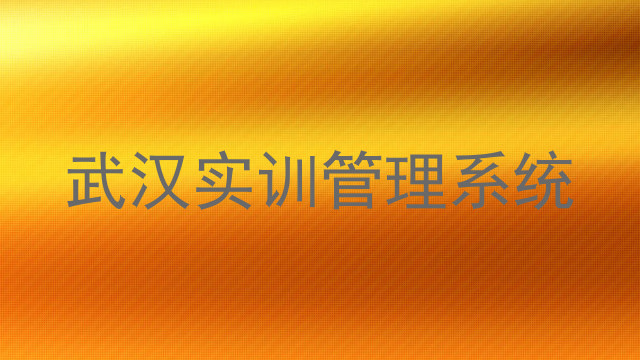 武汉实训管理系统