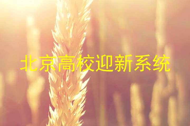 北京高校迎新系统