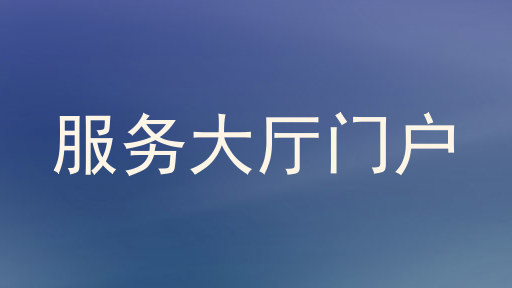 服务大厅门户