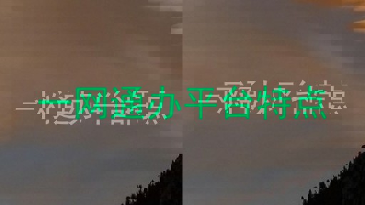 一网通办平台特点