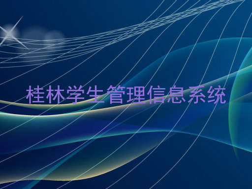 桂林学生管理信息系统