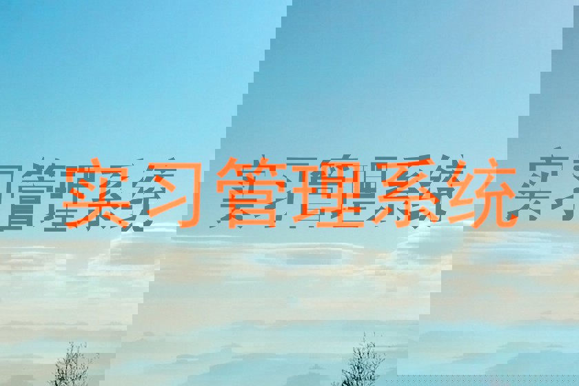 实习管理系统