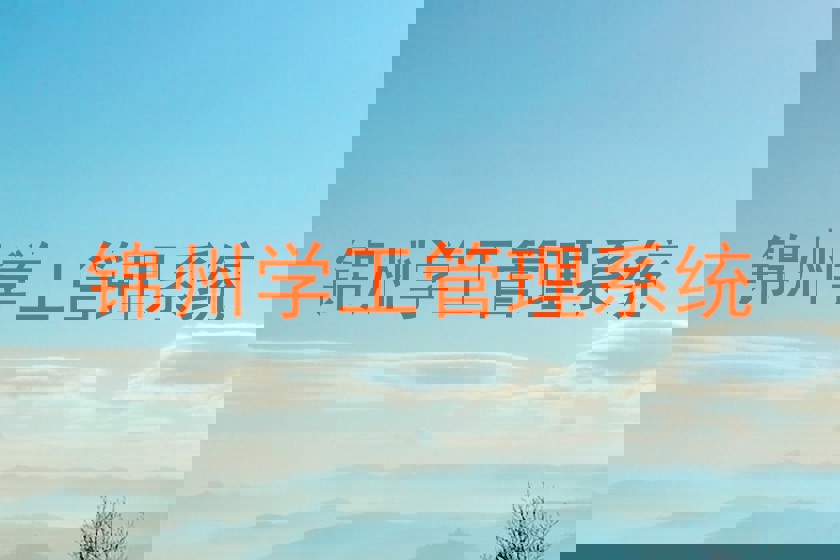 锦州学工管理系统