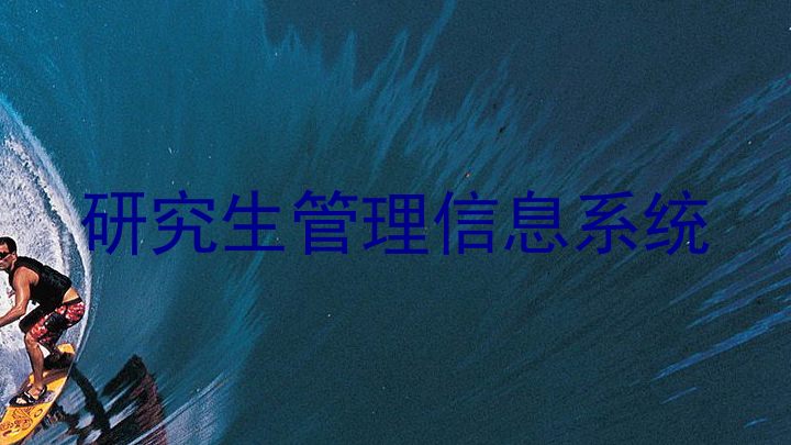 研究生管理信息系统
