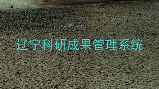 辽宁科研成果管理系统