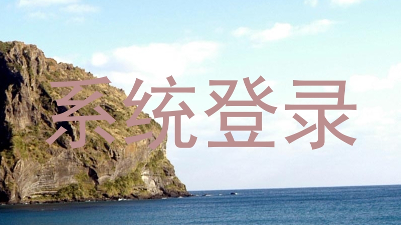 系统登录