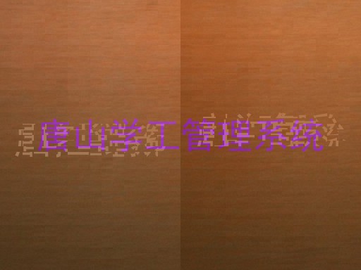 唐山学工管理系统