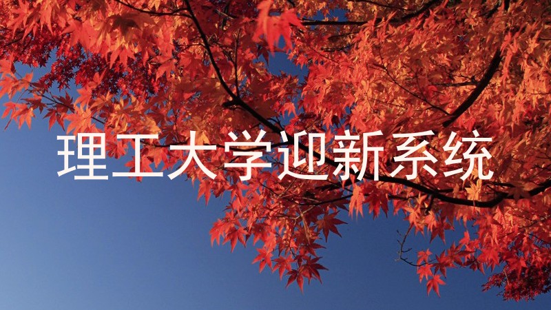 理工大学迎新系统