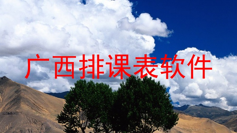 广西排课表软件