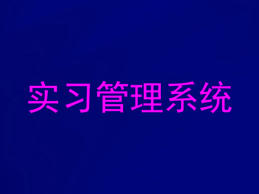 实习管理系统