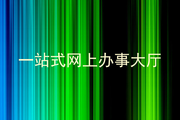 一站式网上办事大厅