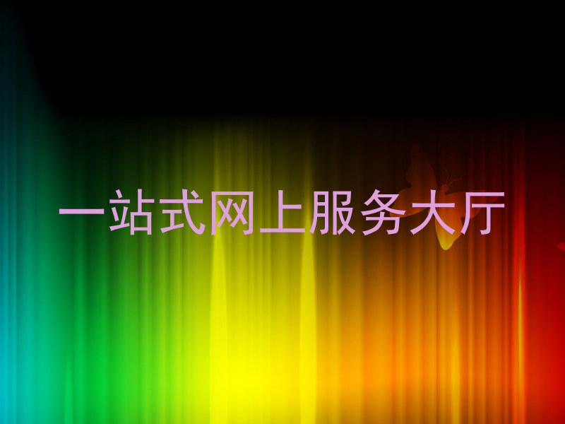 一站式网上服务大厅