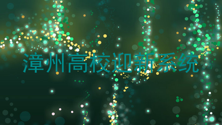 漳州高校迎新系统