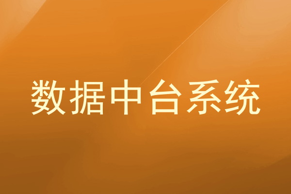 数据中台系统