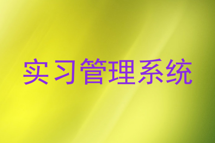实习管理系统