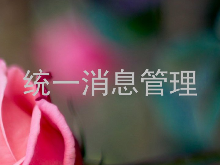 统一消息管理