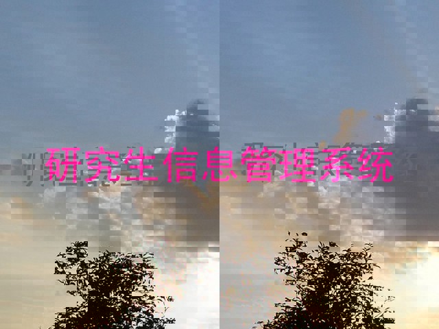 研究生信息管理系统