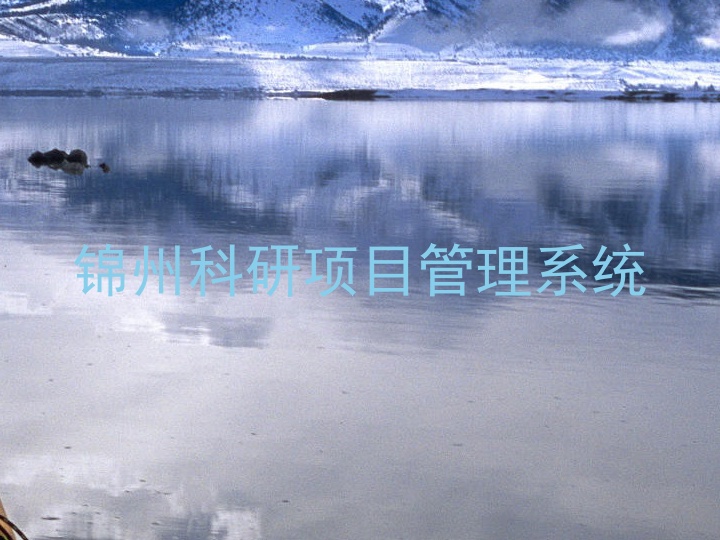 锦州科研项目管理系统