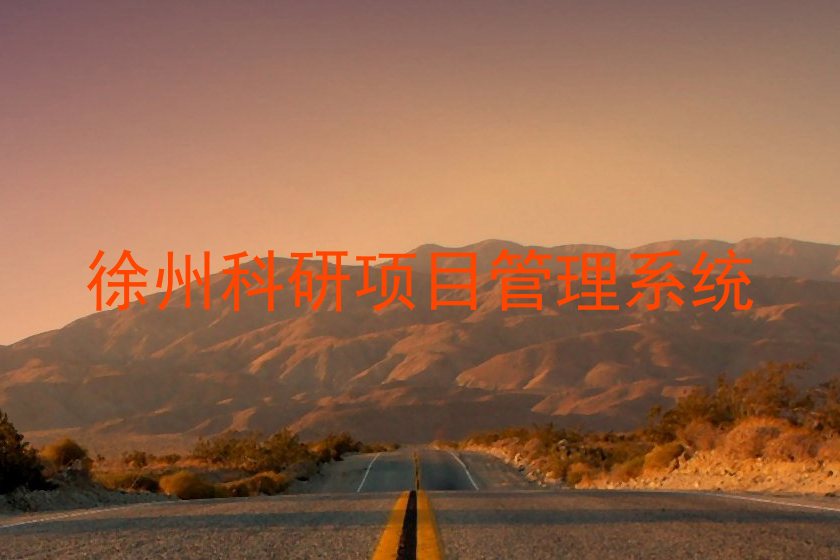 徐州科研项目管理系统