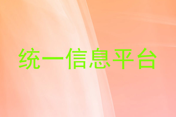 统一信息平台