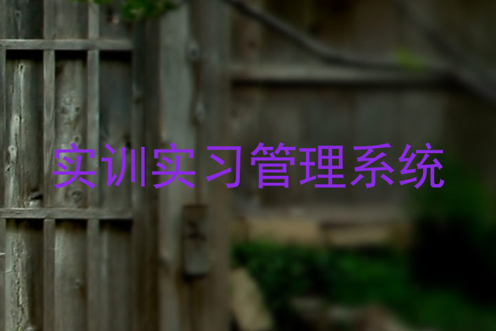 实训实习管理系统
