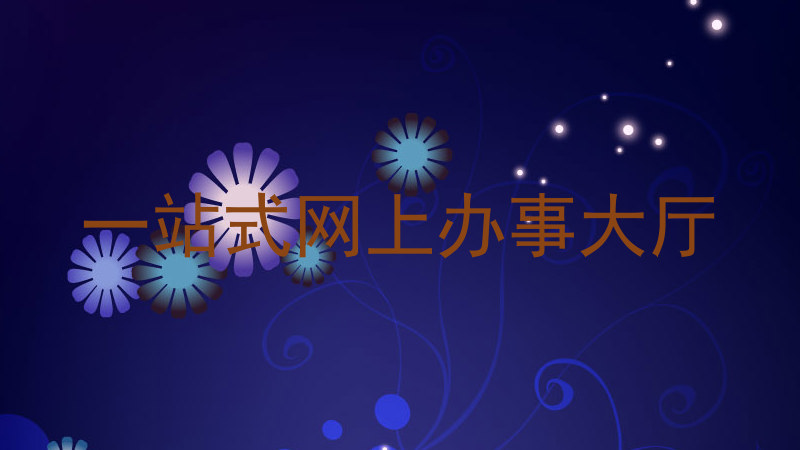 一站式网上办事大厅