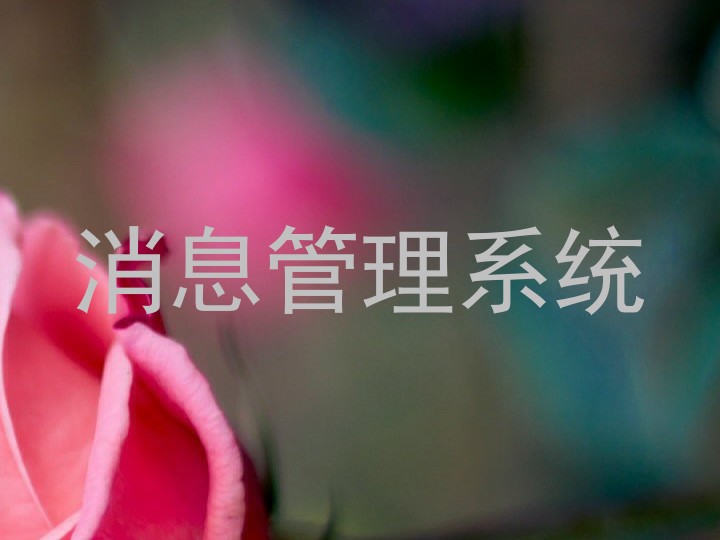 消息管理系统