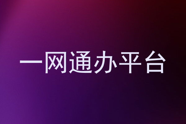 一网通办平台