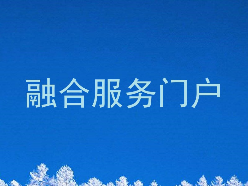 融合服务门户