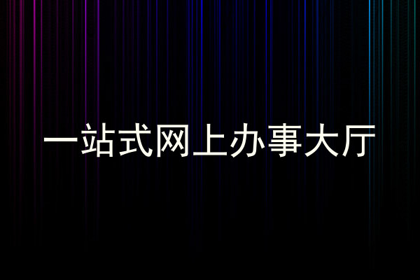 一站式网上办事大厅